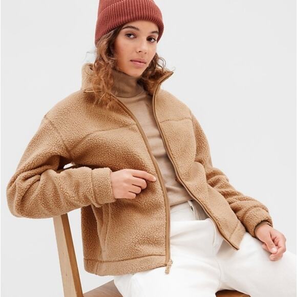 GAP Jackets & Blazers - GAP Sherpa Jacket Full Zip Coat